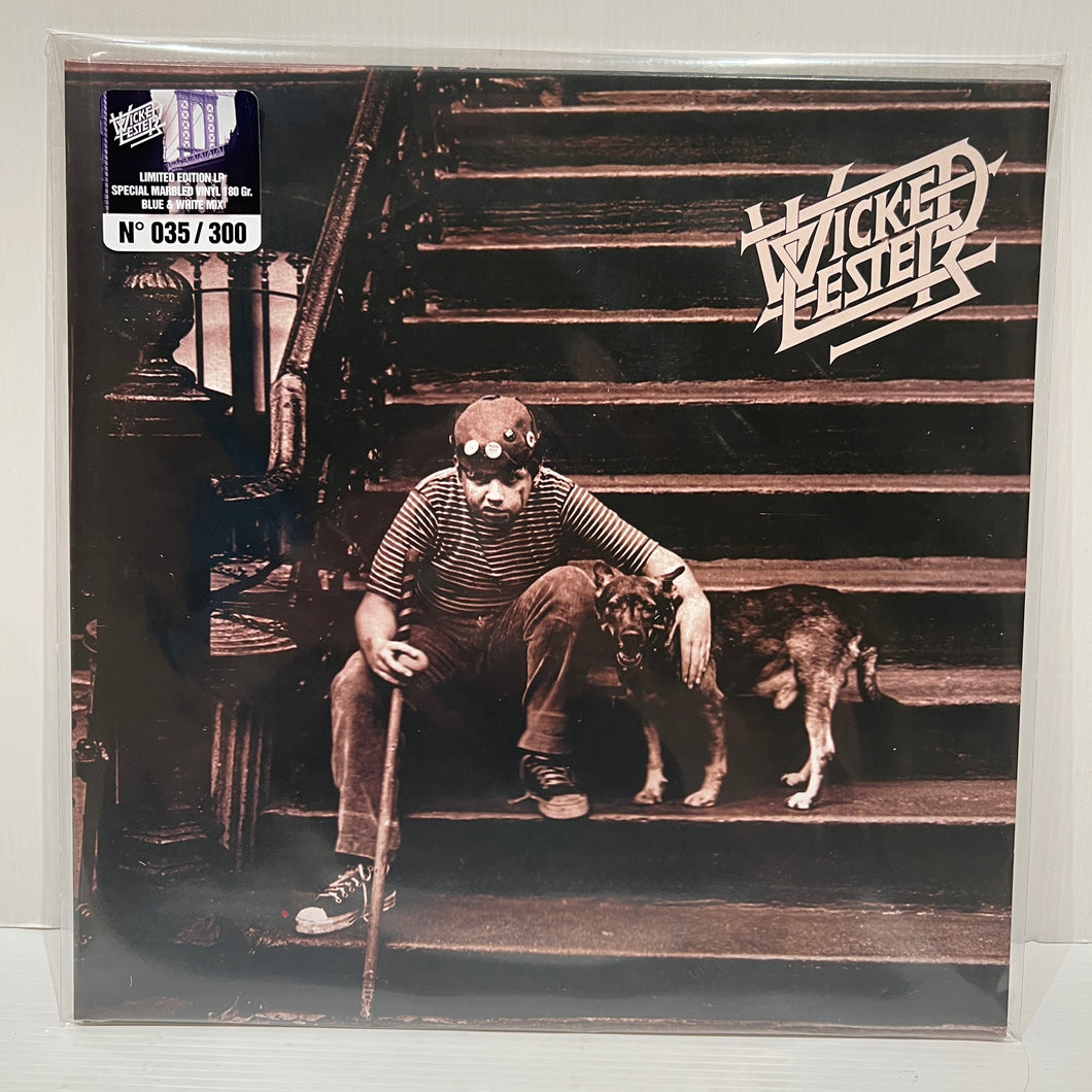 Kiss - Wicked Lester - Ultra rare BLUE & WHITE vinyl LP