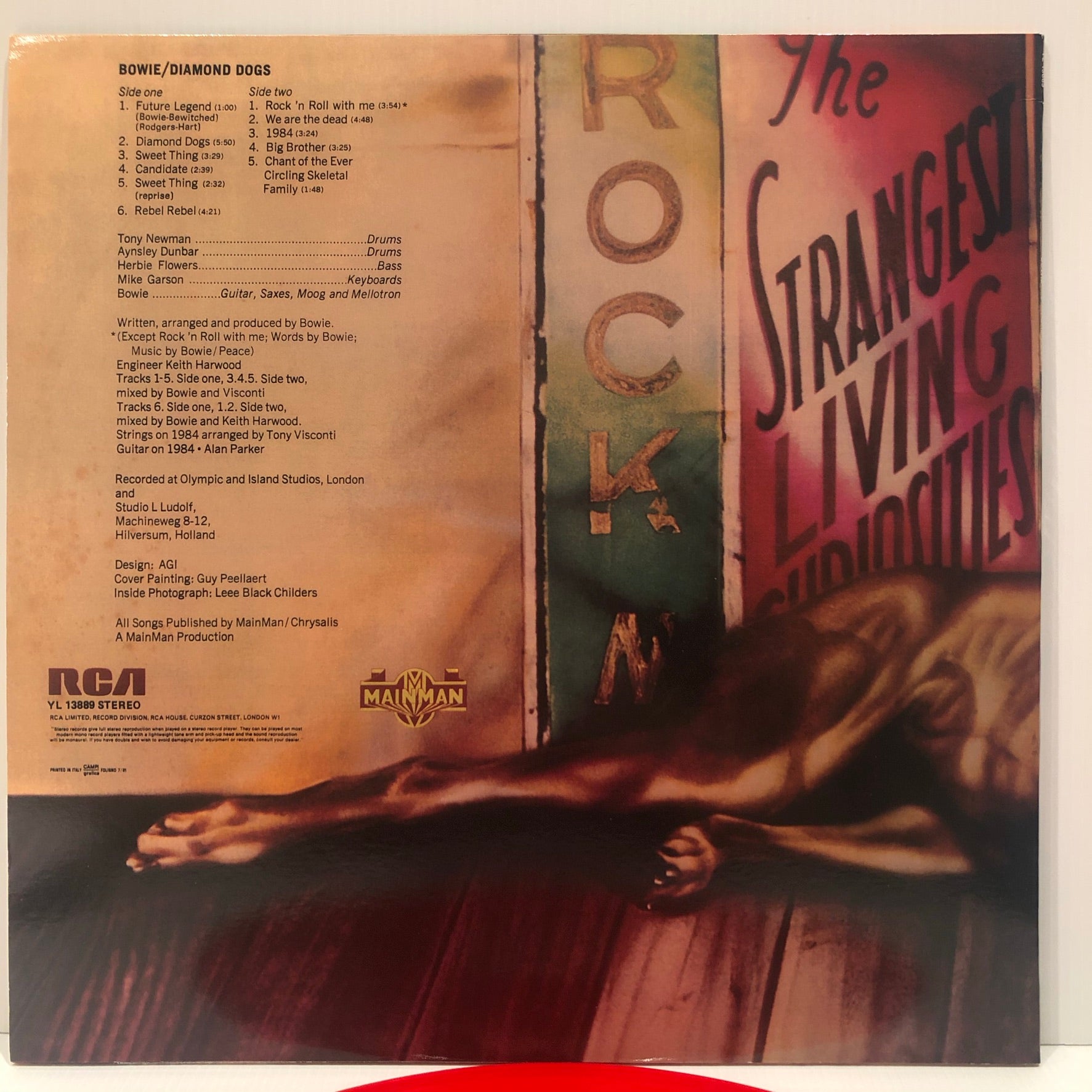 David Bowie - Diamond Dogs - limited red vinyl LP