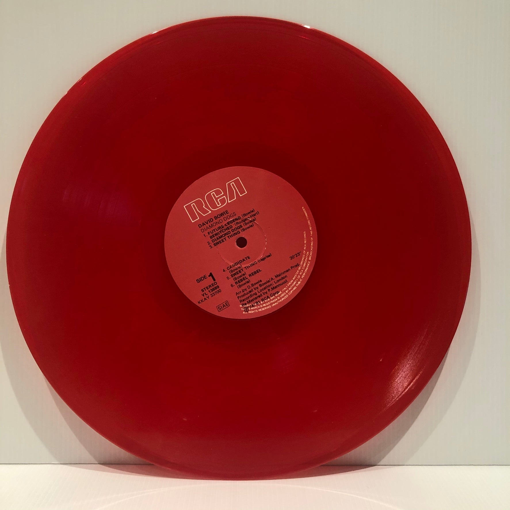 David Bowie - Diamond Dogs - limited red vinyl LP