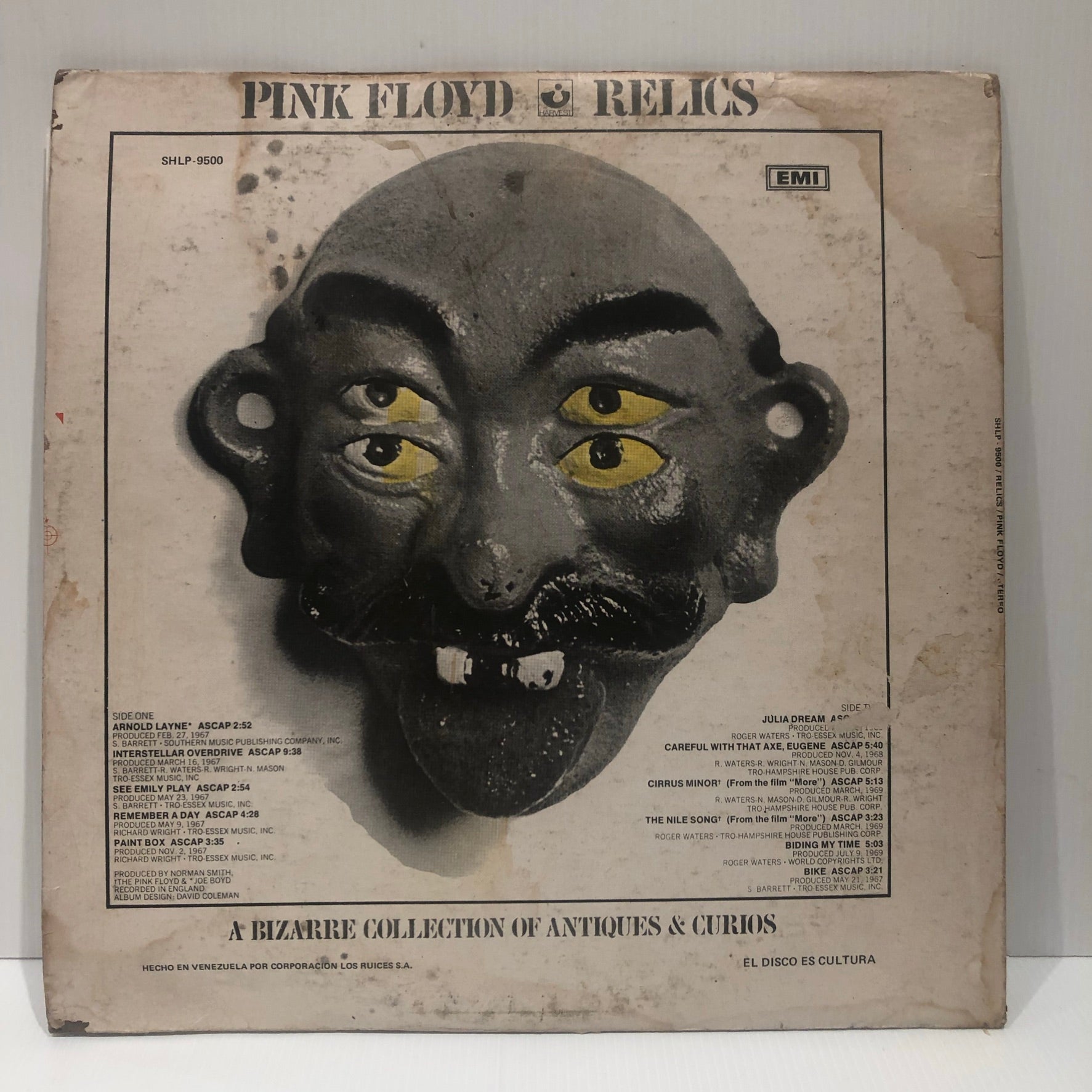 Pink Floyd - Relics - Venezuela SHLP-9500 – rockrecordscollectors