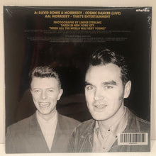 Load image into Gallery viewer, David Bowie &amp; Morrissey - Cosmic Dancer/That&#39;s entertainment - 7&quot; single parlophone
